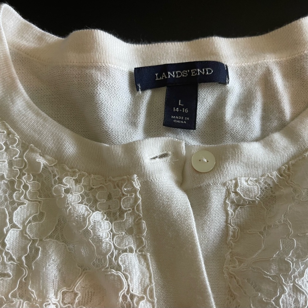Lands' End Soft Cream Sweater